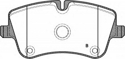 OPEN PARTS bpa076800 -  Комплект тормозных колодок, дисковый тормоз